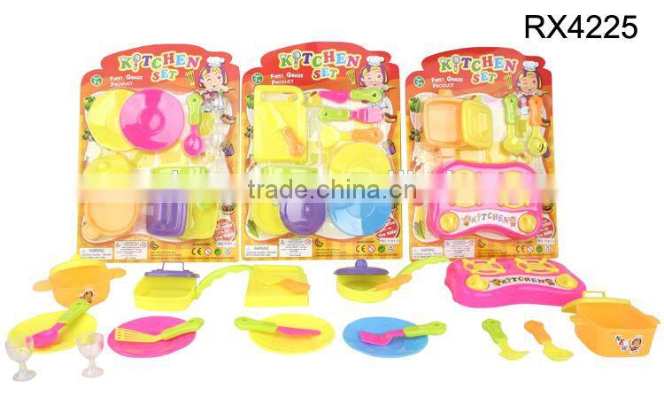 Kids cooking utensils toys kitchen play set