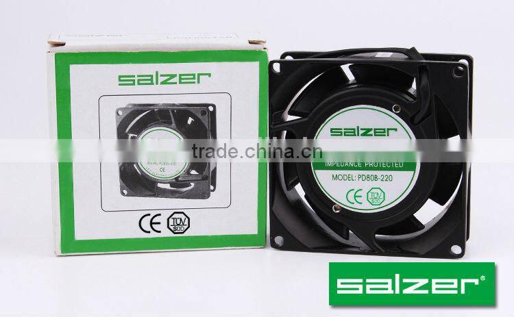 SALZER PD80B-220 80X80X25mm Series AC Axial Flow Fans ( TUV, CE certificate )