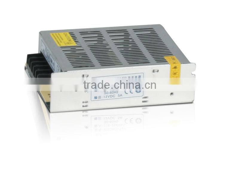 Guangzhou factory sell single output ac dc 60W 3.3V led drivers
