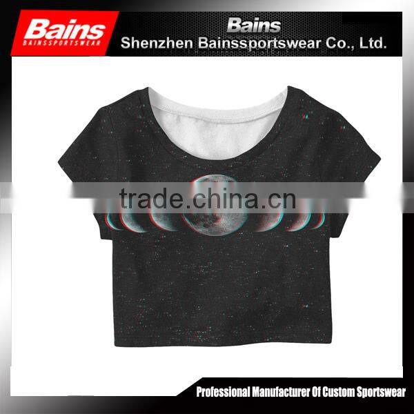 2015 newest design custom crop top,printing crop top,sports crop top