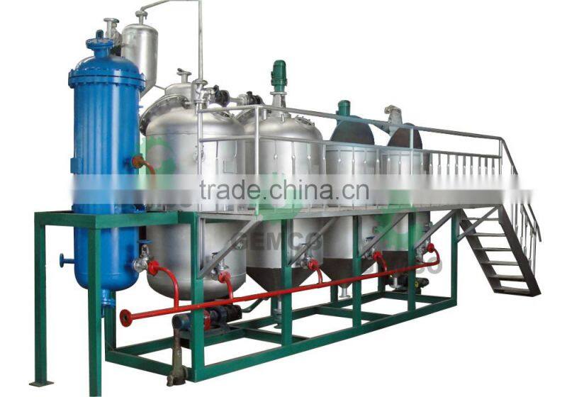 small oil refining plant/mini edible oil refinery plant