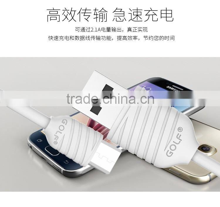 GOLF 2.1A Pineapple Series micro usb cable for android phone 1m quick charge and data pinepple cable for micro device