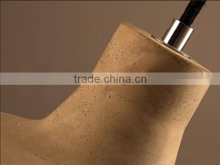 Novel trumpet shaped eco-friend cement ceiling lamp