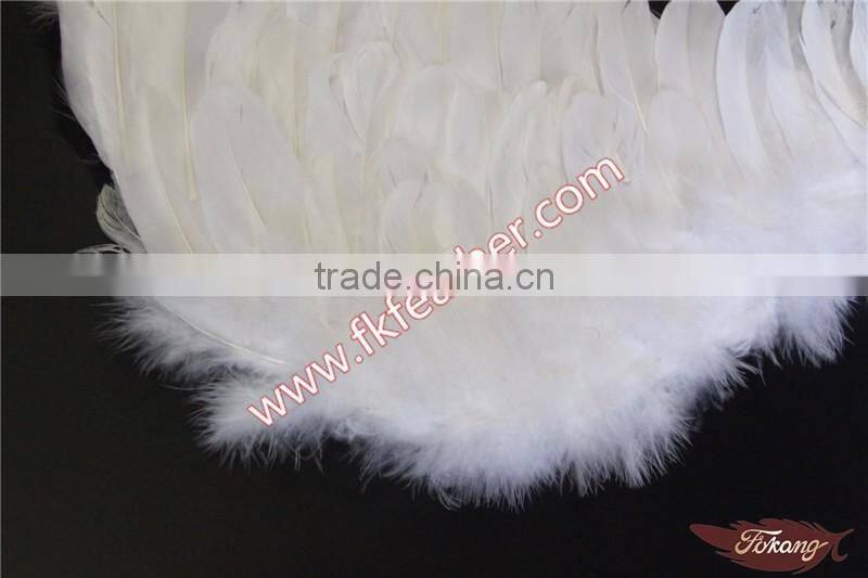 Stage Party Supplies White Large Feather Angel Wings With Turkey Feather