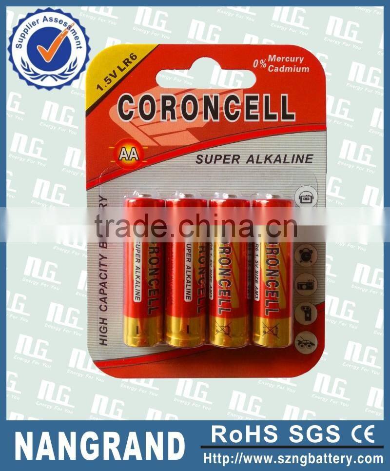 Excellent price aa lr6 am3 alkaline battery