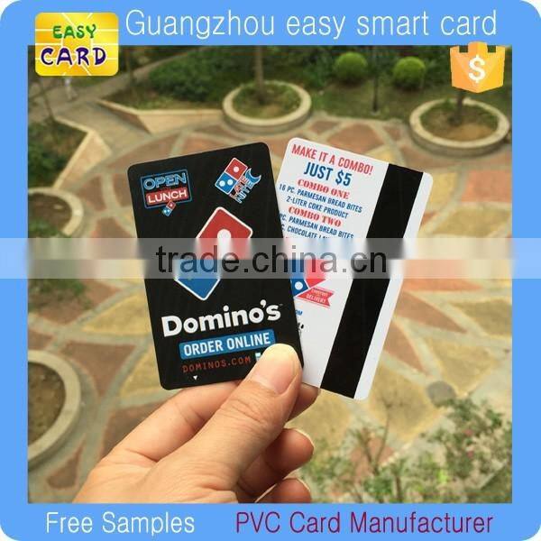 High quality CR80 credit size CMYK full color printing plastic card
