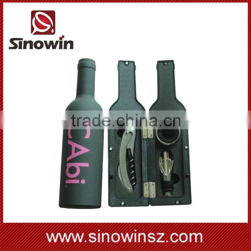 High quality wine bottle opener set bottle gift box three pieces bar tools sets