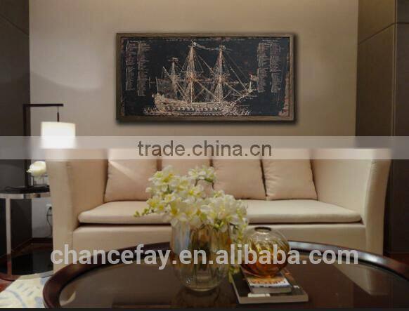 3-Panel MDF paper Print map Modern Canvas Wall Art living room decoration