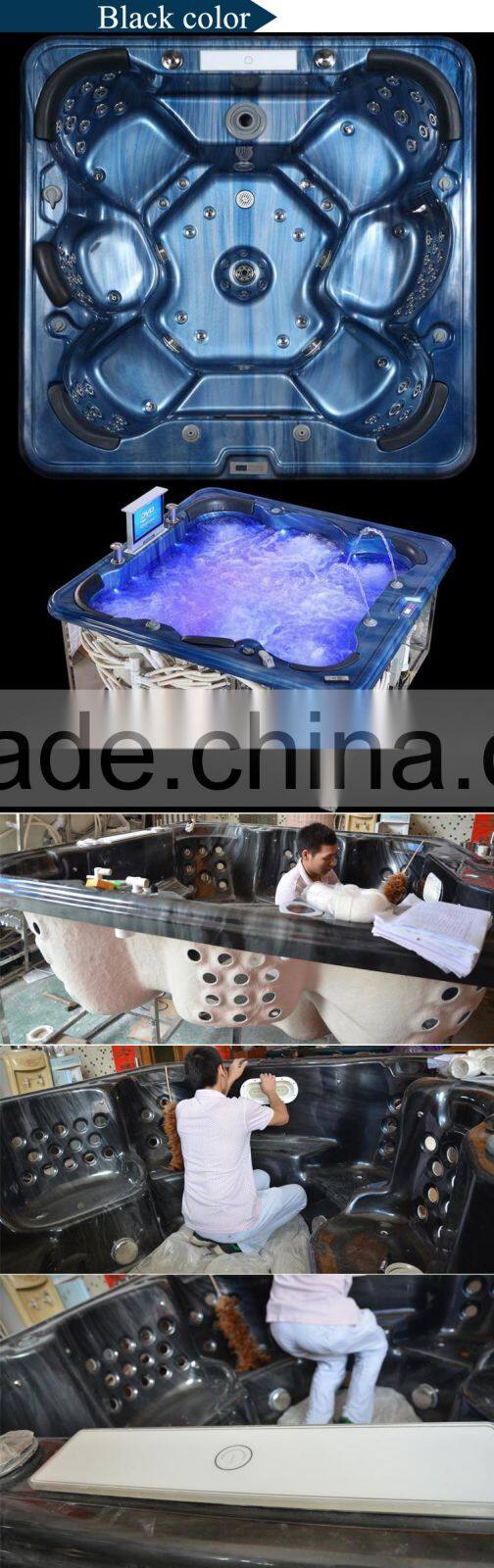 SAP-016A perfect tv sex hot tub with tv/pop-up tv outdoor spa/whirlpool spa