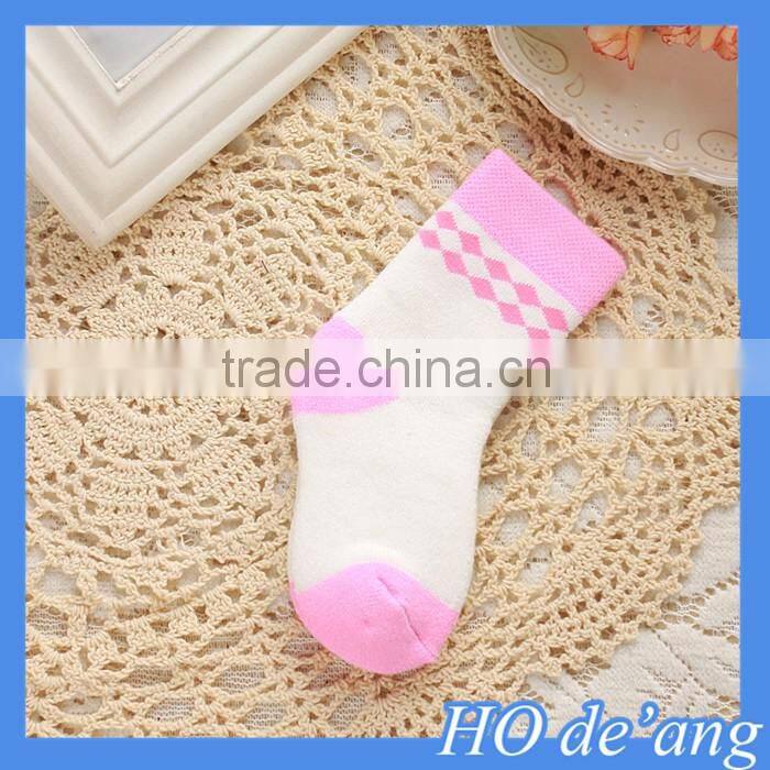Hogift 2016 hot selling simple soft cotton baby socks thick warm socks for children MHo-210