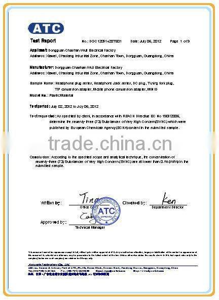 Dongguan 3.5mm male to female extension cable