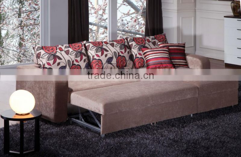 S1989 storage foldable sofa bedroom space saving furniture