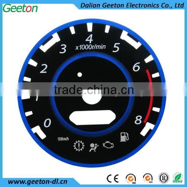 OEM 2D Good Light Transmission Automotive Meter Dial