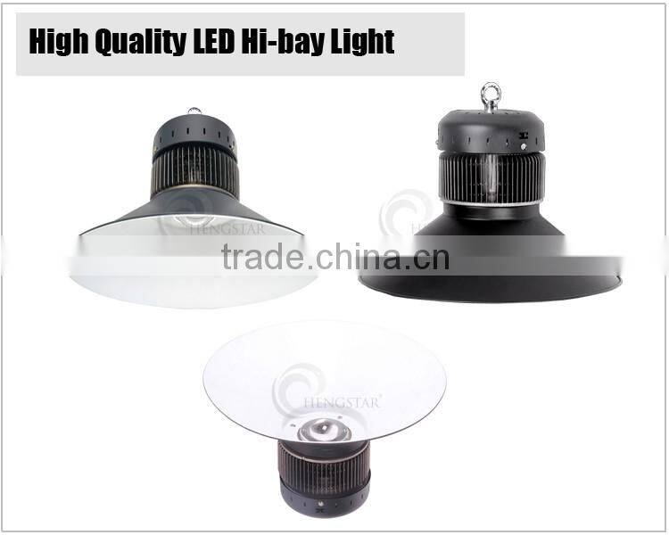new arrival 60degree 120degree supermarket illumination black color meanwell drivers stainless steel smd led high bay light