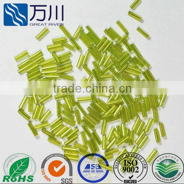 2014 Fashion Glowing Wholesale Silver Curved Tube Beads for Dress and Bag