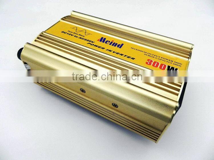 12v 24v DC to AC Full power pure sine wave inverter 300w, solar inverter charger