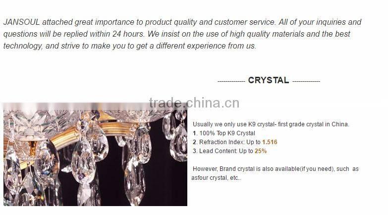 2015 modern fancy energy saving led decorative flower pendant light crystal chandelier from zhongshan JANSOUL lighting