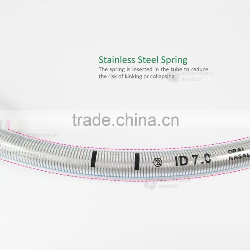 CE standard cuffed reinforced disposable endotracheal tube