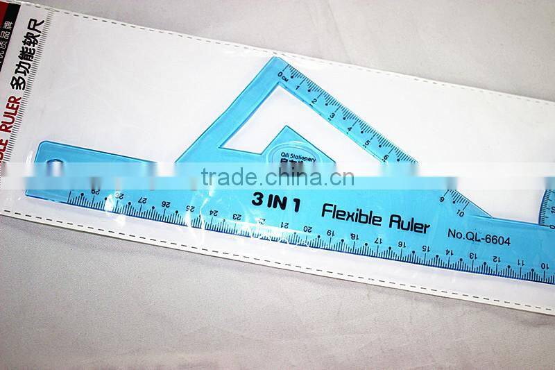 2015 Hot Factory OEM High Quality PVC Ruler school stationery
