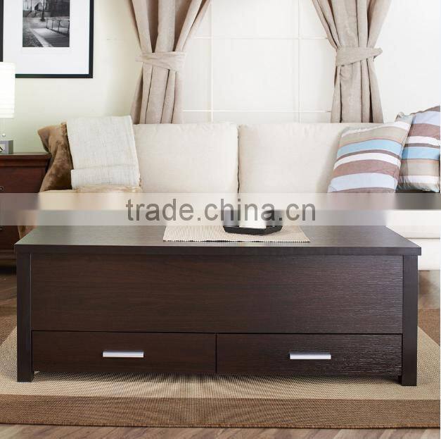 wooden customized home furniture living room storage end coffe table