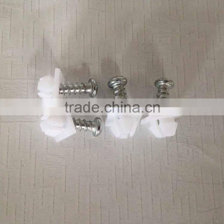 18mm decorative plastic screw cap chrome screw covers for license plate frame