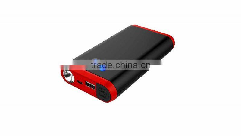 8000mAh Mini LiCo battery jump starter with LCD screen for 3000cc gasoline car