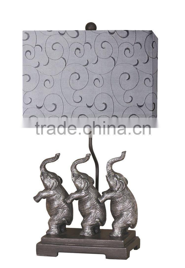 Lovely three elephants table lamps for kids room
