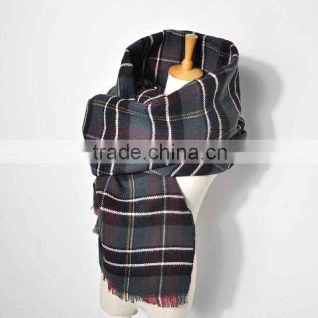 New product high quality fashion pallium/big Grid warm shawlWJ-666