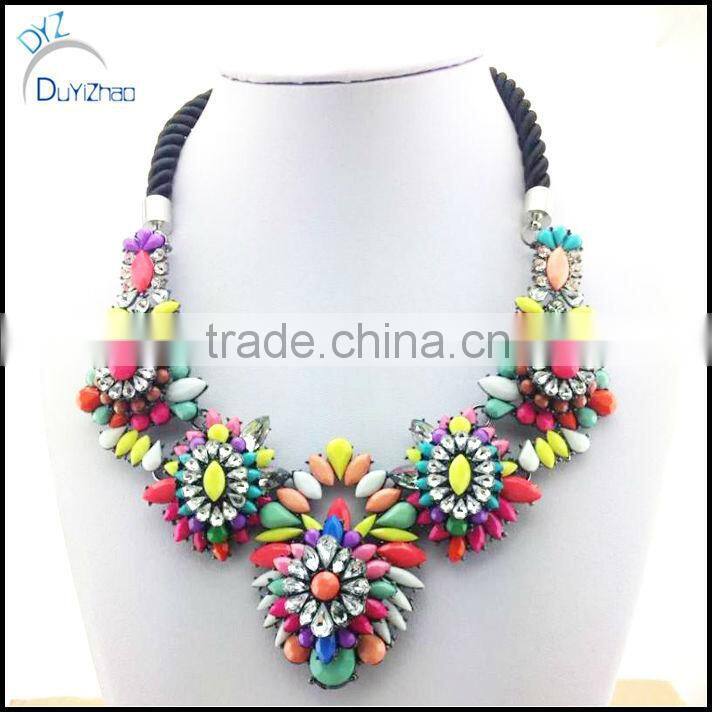 Vintage Design Fashion Copper Plated Chain Bubble Statement necklace