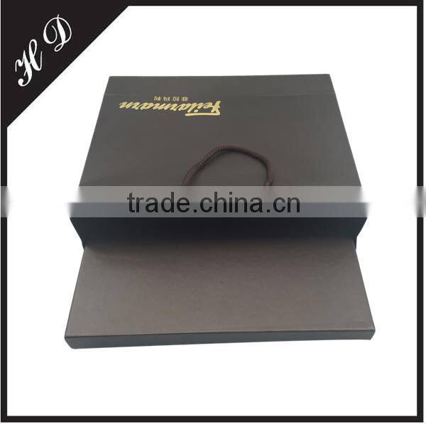 High Quality Brown Paper Scarf Gift Packing Box With Handle