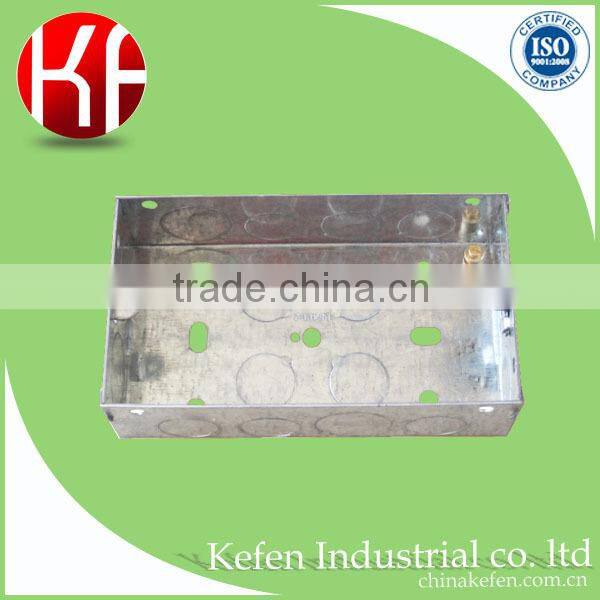 Pre-galvanized wholesale customized light eletric plug switch box with receptacle cover for wire