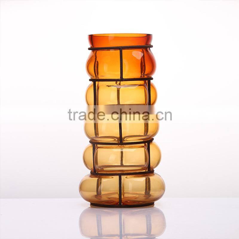 Glass Promotion Gourd Shape Vase Classic Cheap