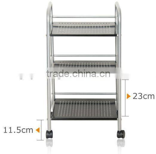 Bathroom or kitchen garden 3 tier metal storage cart