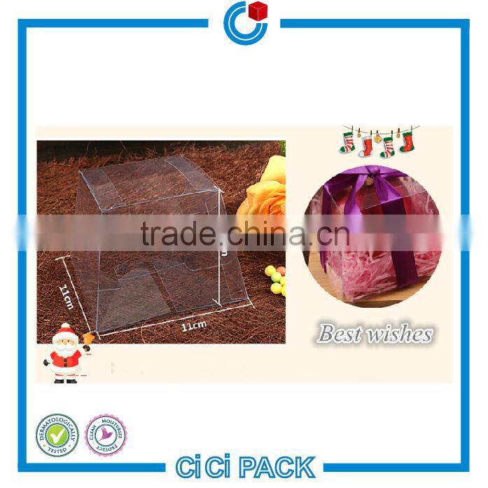2016 Halloween promotional hexagonal gift box transparent PVC/PP/PET plastic packing box