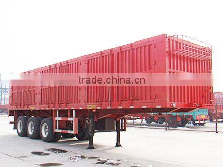 customizable tri-axle stake box semi trailer with side open with side open