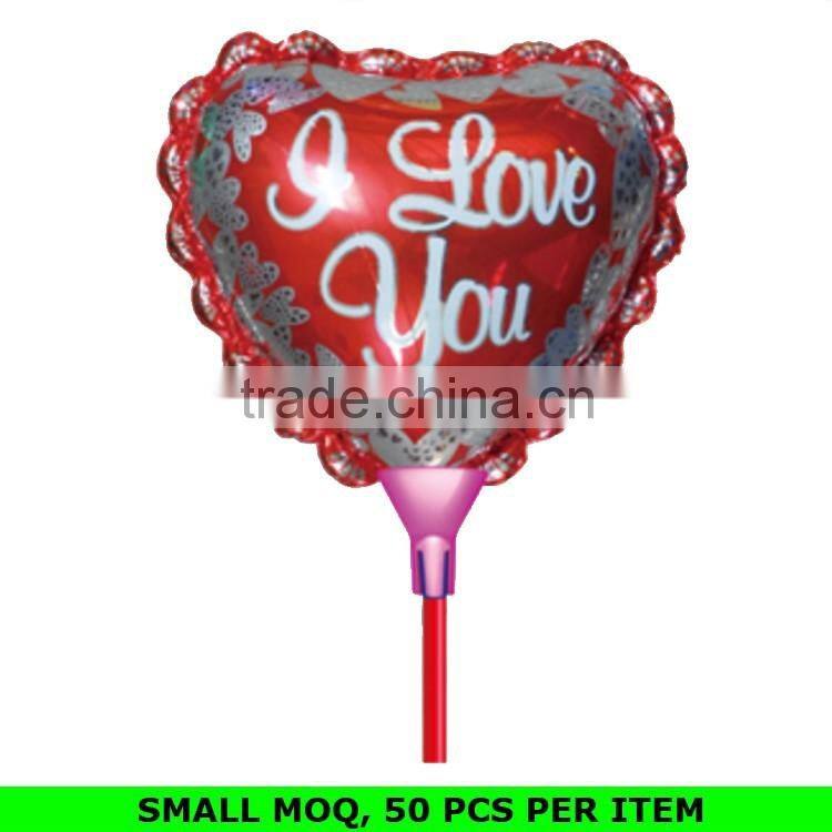 Wholesale Mini Round Shape Chirismas Santa Claus Mylar Inflatable Clap Stick Balloon
