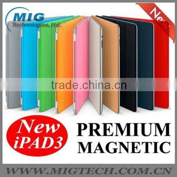 smart cover for ipad , for ipad case with preminum magnetic