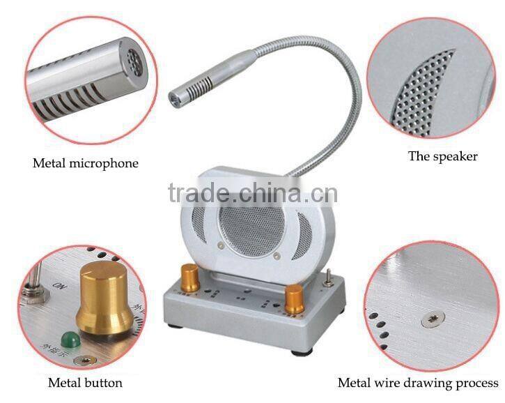 Ticket office alarm system two way intercom system