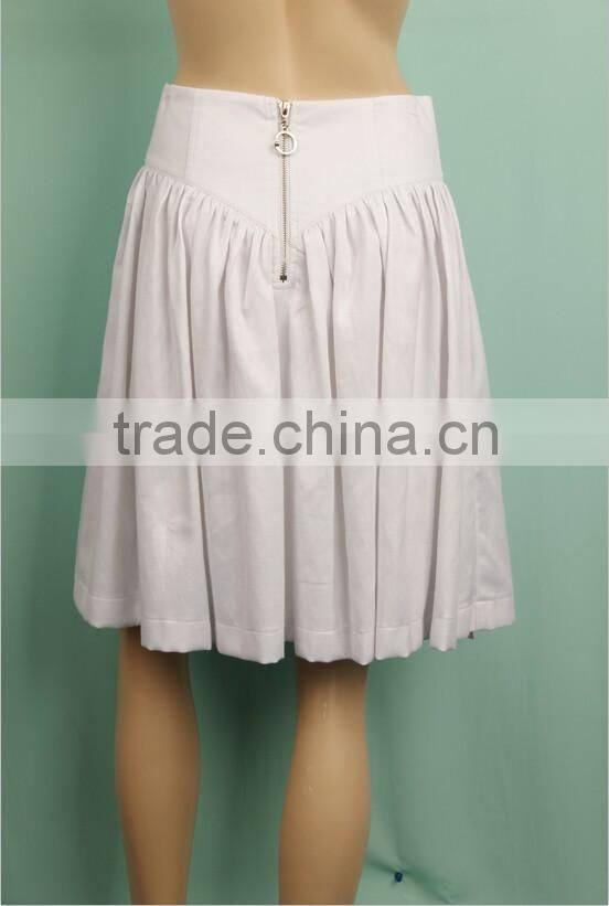 White midi women korean fashion skirt crushed skirt pictures of short skirts