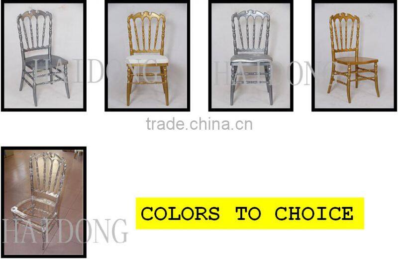 Polycarbonate(PC) Resin Gold Hotel Wedding royal Chair