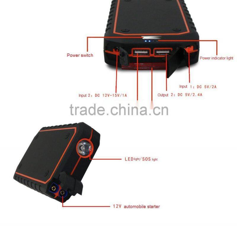 Lithium Battery jump starter China emergency charger factory