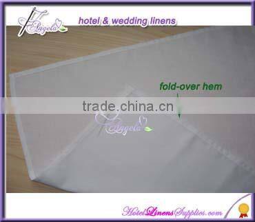 white/gold round jacquard tablecloths for table decorations in banquets, events