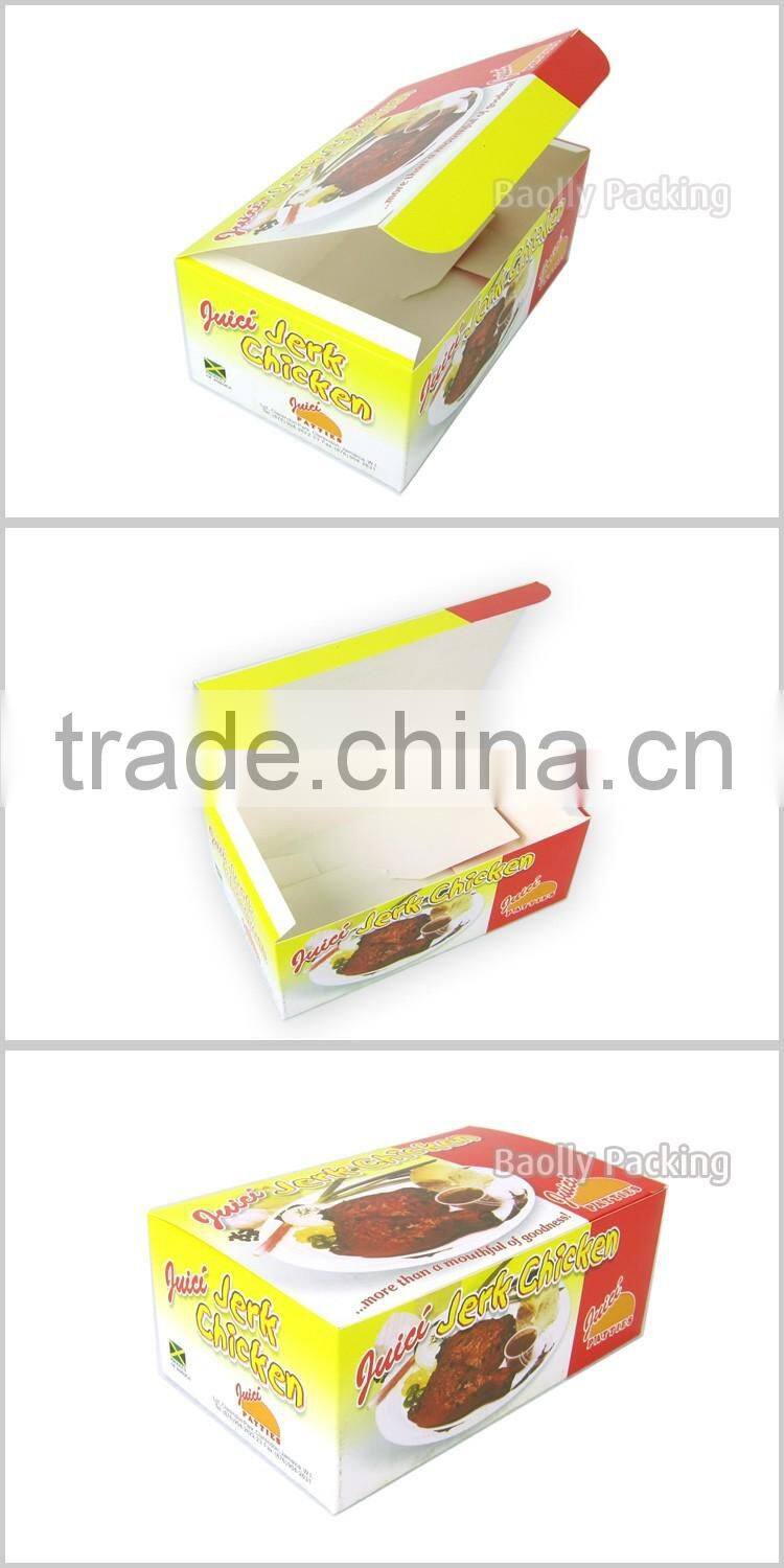 Professional fried chicken box takeaway food packaging