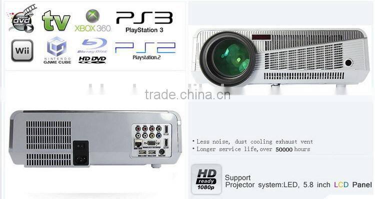 Brightest 4500lumens Native 1280*800 Full HD Led Digital Smart Projector,Wireless connect to iPhone/iPad