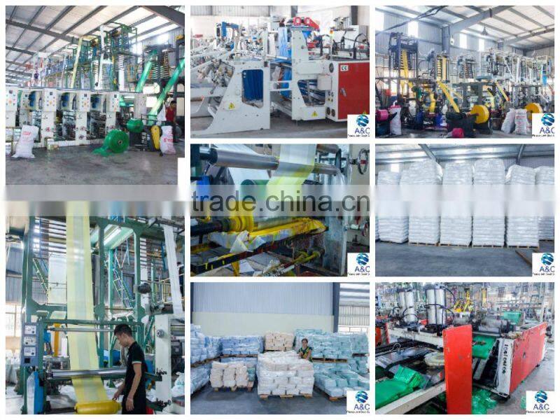 Competitive price Multiple colors Multiple size Essential kitchen trash bag HDPE T- shirt Garbage bag- A&C 's main product
