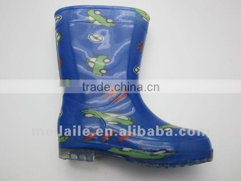 Animated chilsren pvc rain boots
