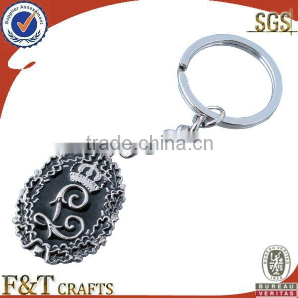 metal plane personalized cheap keychains with epoxy