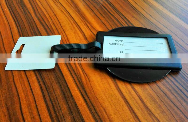 high quality plastic waterproof luggage tag for promotion pvc id card holder