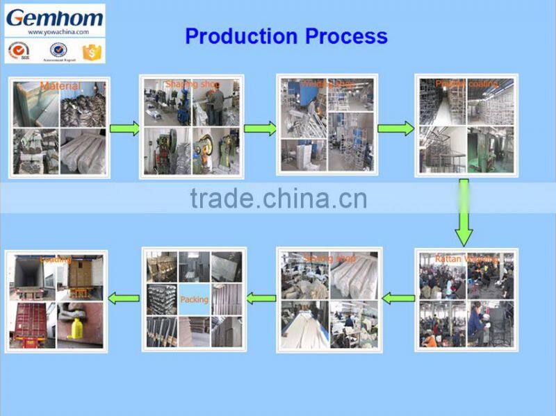 2015 ALUMINIUM RATTAN BAR SET HIGH CHAIR