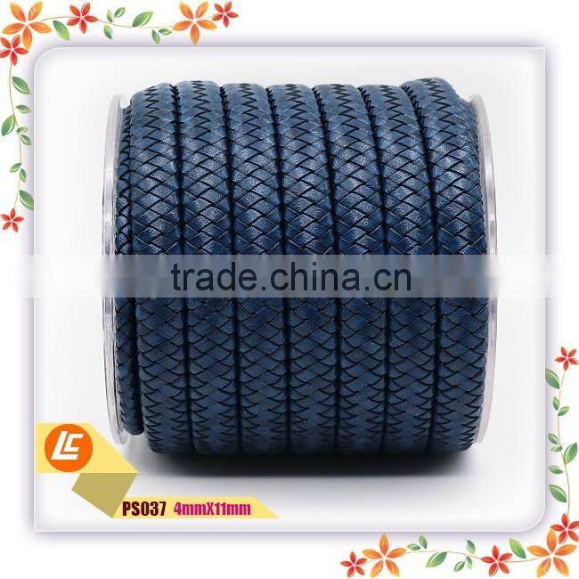 Mens Friendship Flat Braiding Machine Leather Cord 11mm